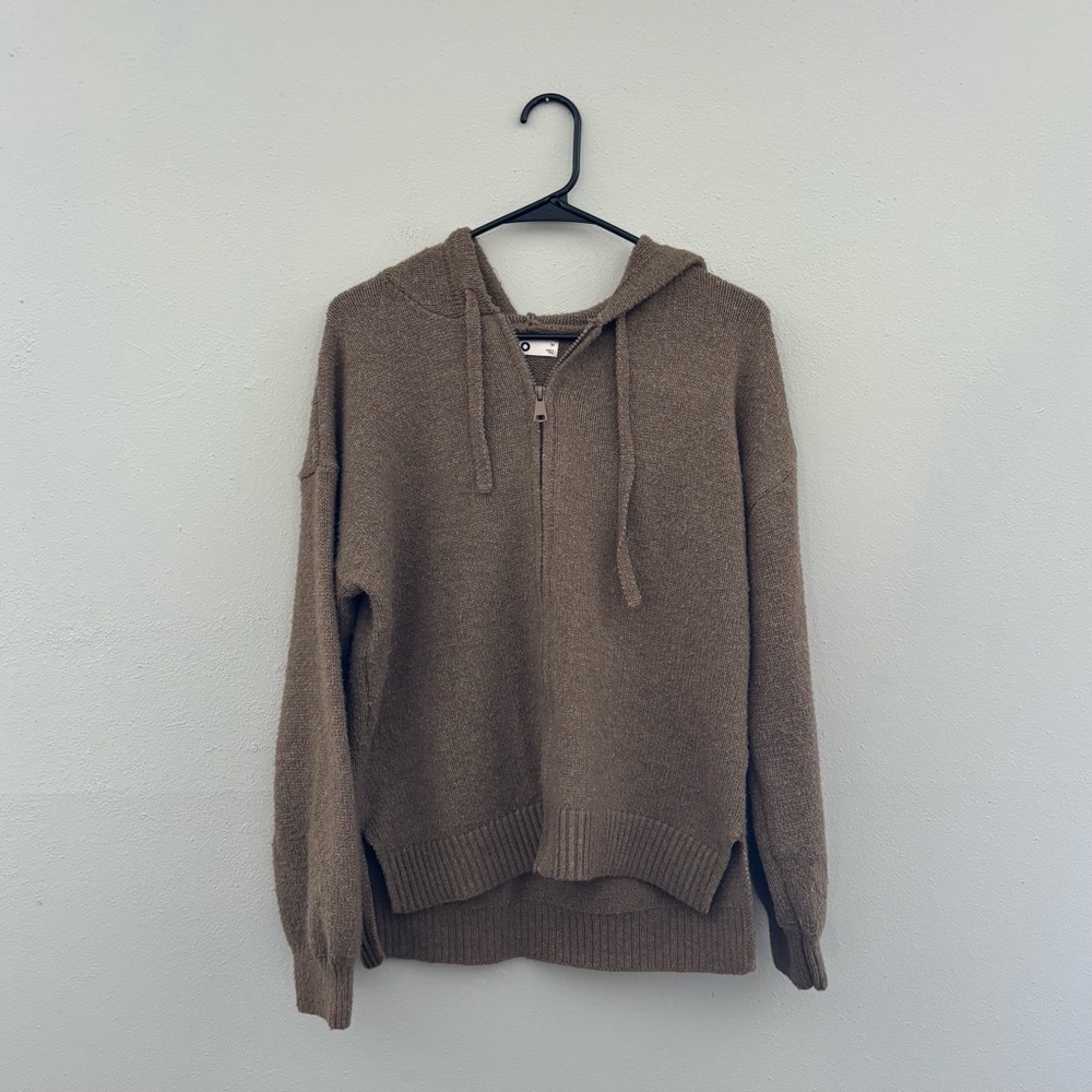 SO Zip Up Brown Sweater Hoodie